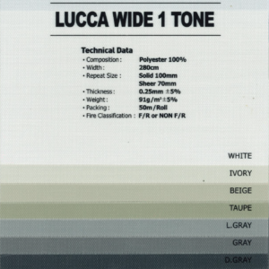 Lucca Wide 1 Tone 3''