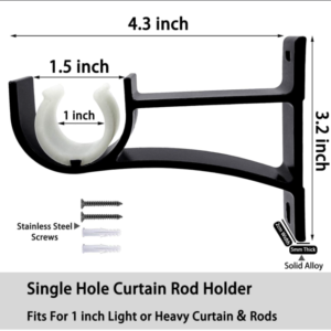 Metal Rod Single Bracket/each